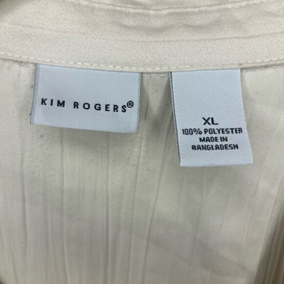 VTG Kim Rogers Off White Long Sleeve Top Size XL Alfred Dunner Trouser Size 14P - Picture 11 of 15